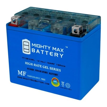 Ecom Group Inc Mighty Max Battery YT12B 12V 10AH / 125CCA GEL Battery YT12B-4GEL